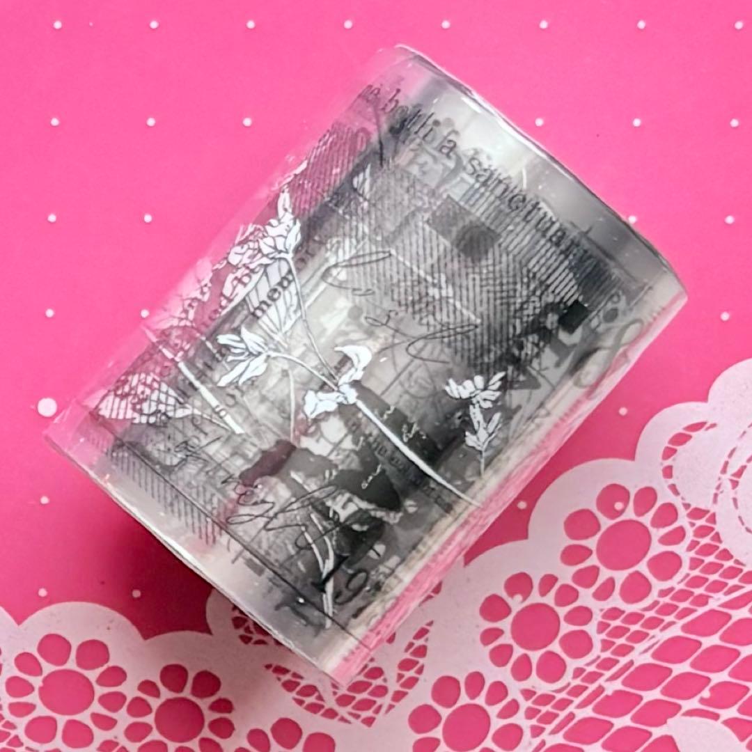 PET 无色调 5cm×6m 海外マスキングテープ 英字
