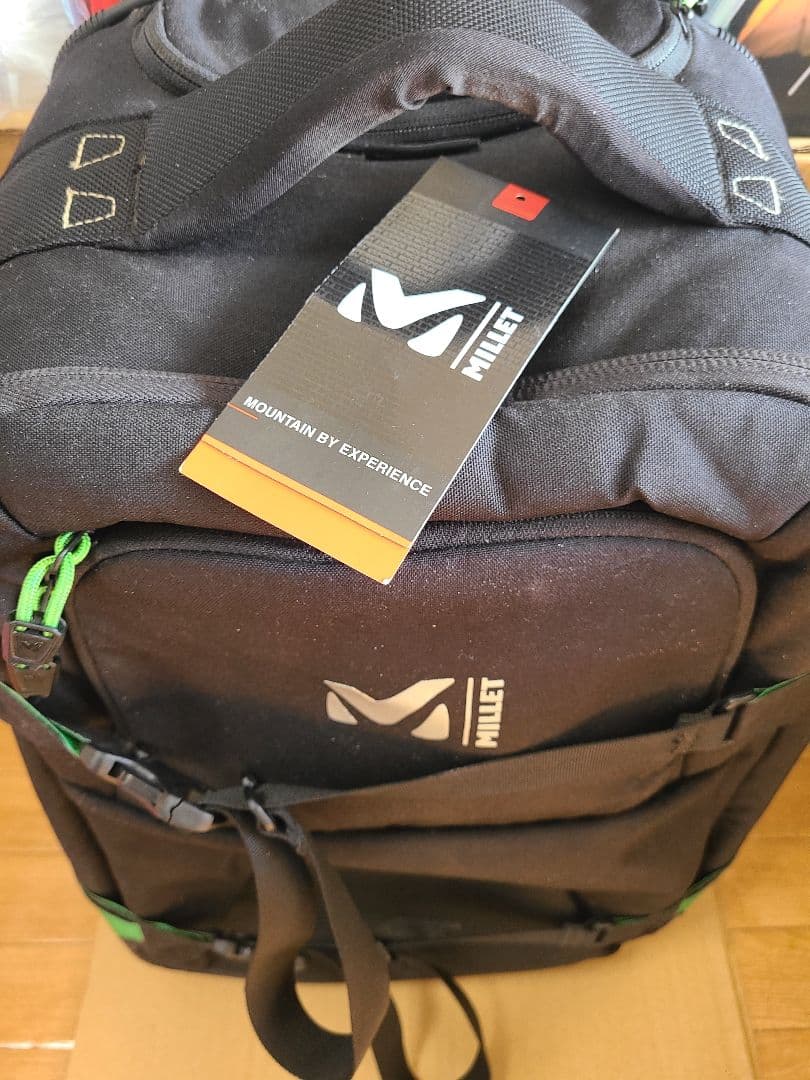 【処分】MILLET ミレー キャリーバッグ BLK×GRN トロリー TSA
