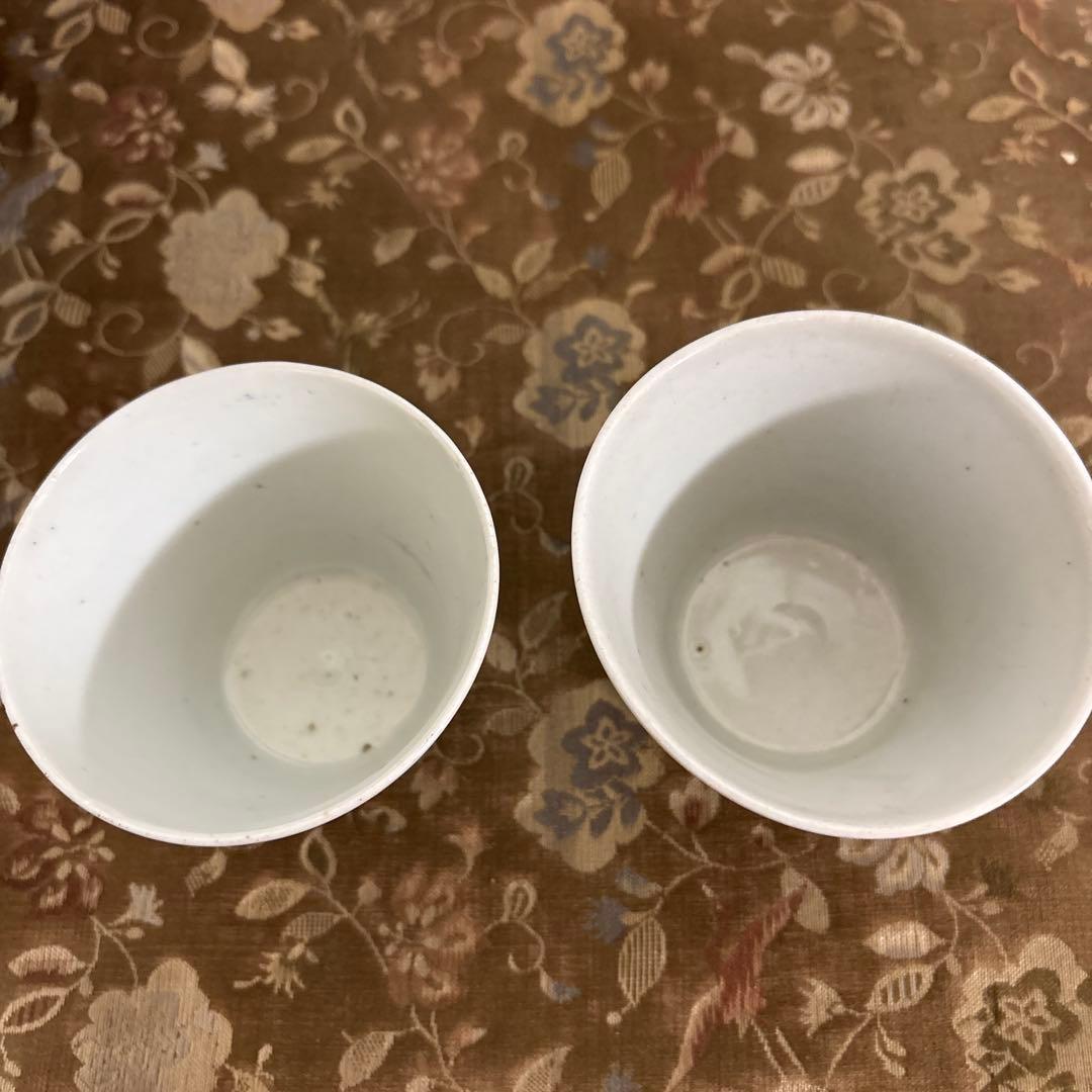 江戸中期古伊万里蕎麦猪口　 　　2コ