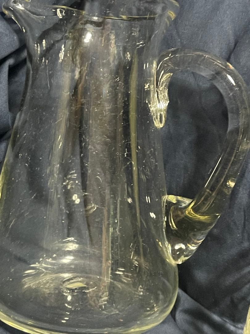 倉敷ガラス 小谷眞三 小谷栄次 水差し＆タンブラー二つ（中古品）