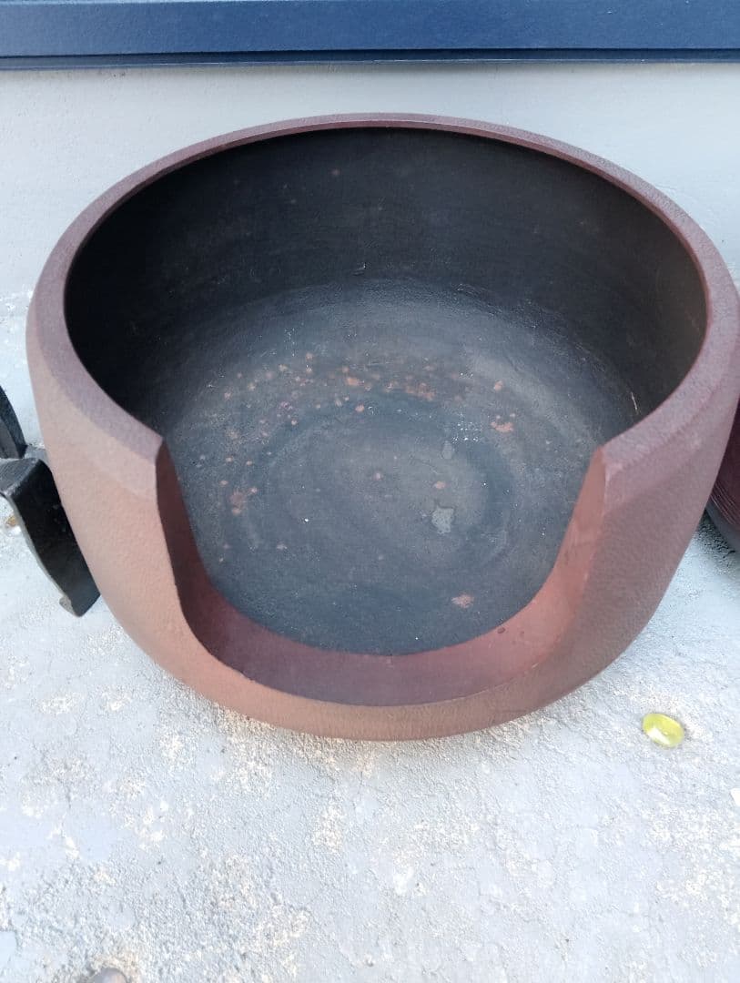 鋳鉄製 茶釜と木製杓子セット