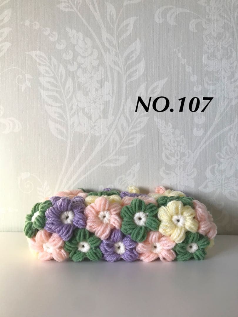 107 モリーの花のティッシュボックスカバー