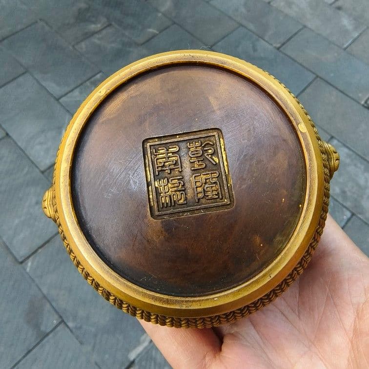 銅器 米珠香炉 薫香炉 茶道具 香道具 工芸品 置物