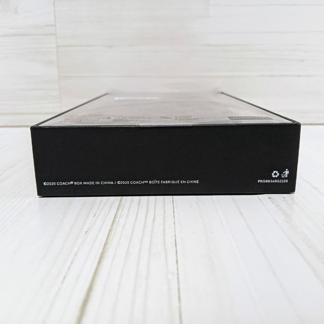 【未使用】COACH iPhone 12/12 pro 手帳型ケース ブラック