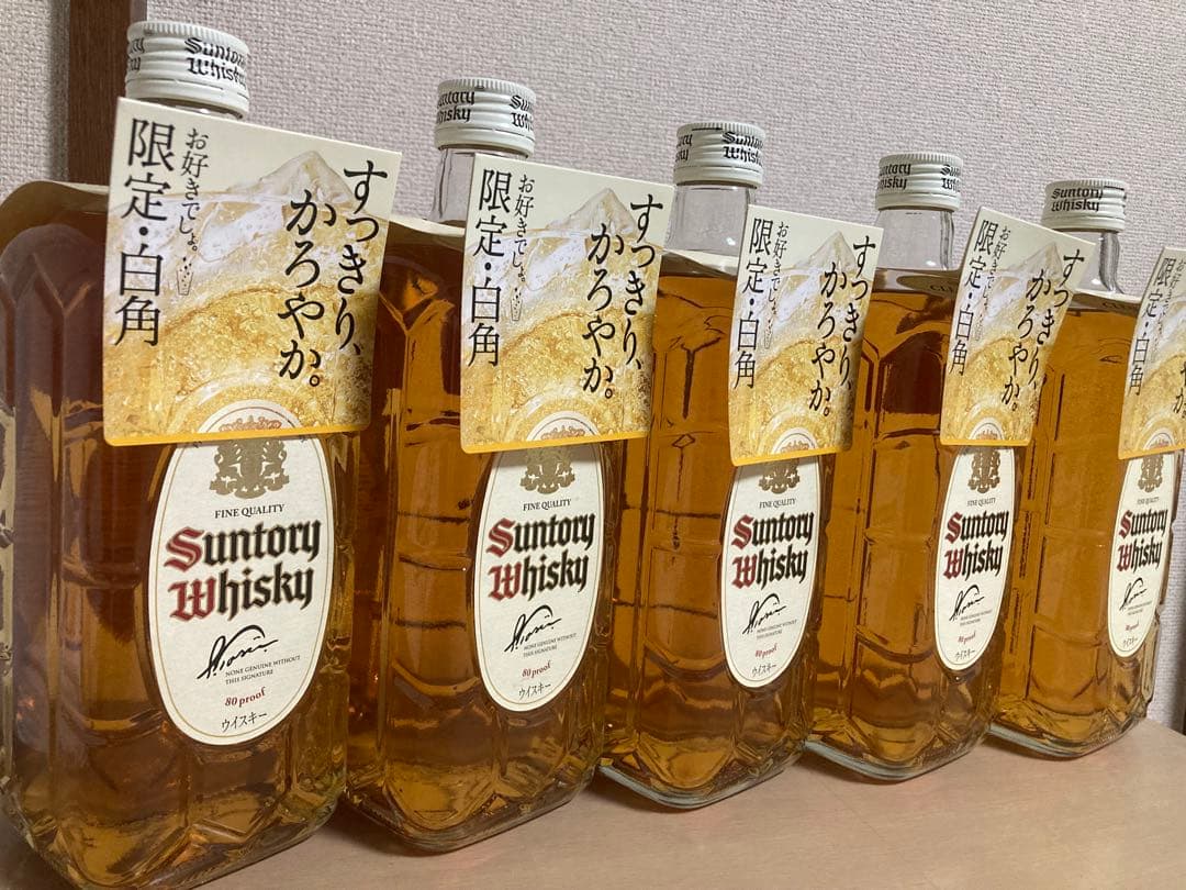 白角 5本セット 700ml サントリー ウイスキー【新品・未開封・POP付き】
