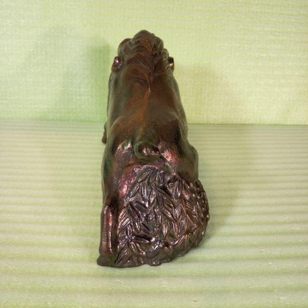 鉄の猪　イノシシ　猪　Wild boar　置物　金属工芸　インテリア