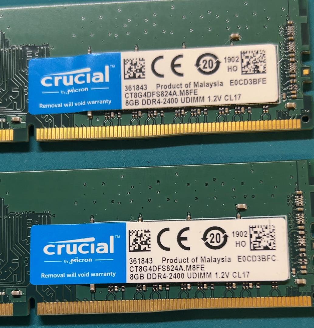 Crucial DDR4-2400 16G (8G×2)