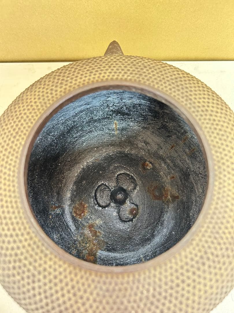 P89 茶道具 菊地政光 風炉釜 霰丸釜 茶釜 茶道具 コレクション　工芸品