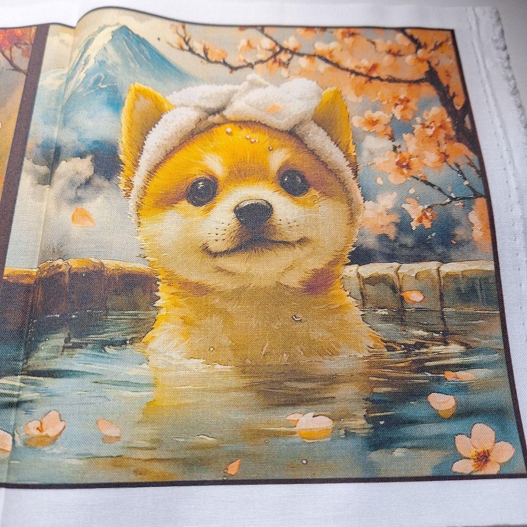 柴犬パネル生地　ハンドメイド　レアパネル
