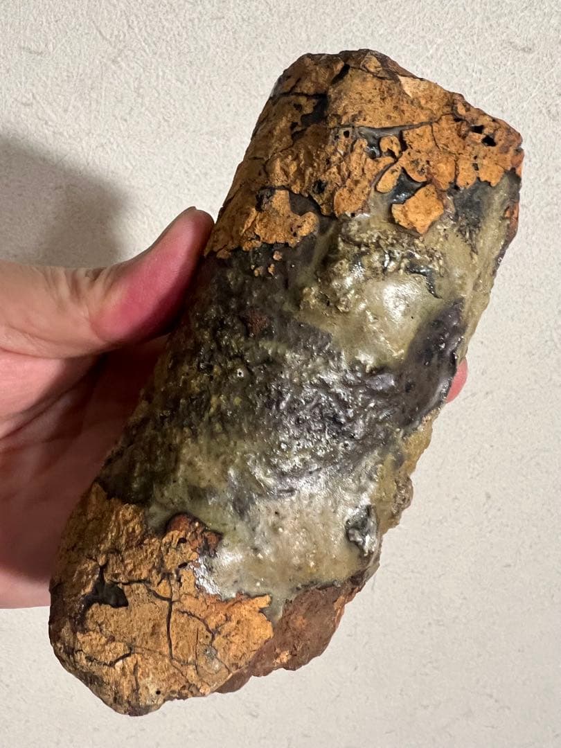 沖縄 壺屋焼 窯道具 大型 トチン 自然釉 登窯 骨董 古美術