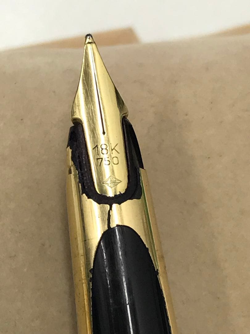 WATERMAN ウォーターマン　万年筆 金色 ペン先18K 750
