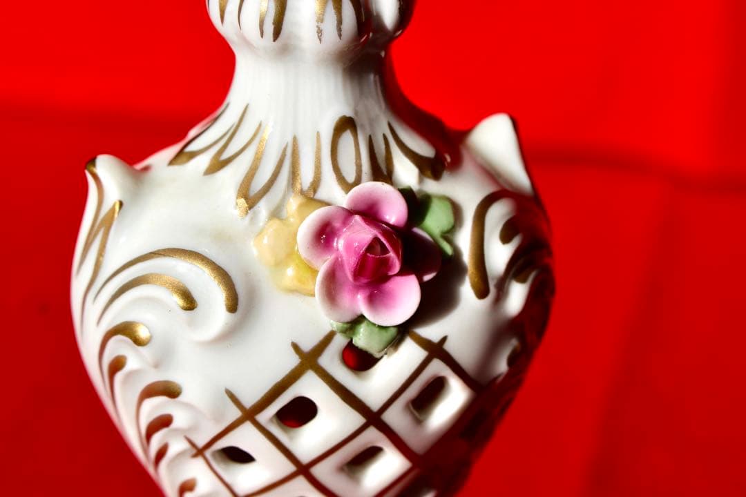 ドイツ雑貨・かわいい陶磁器【フォン・シールホルツ　燭台】