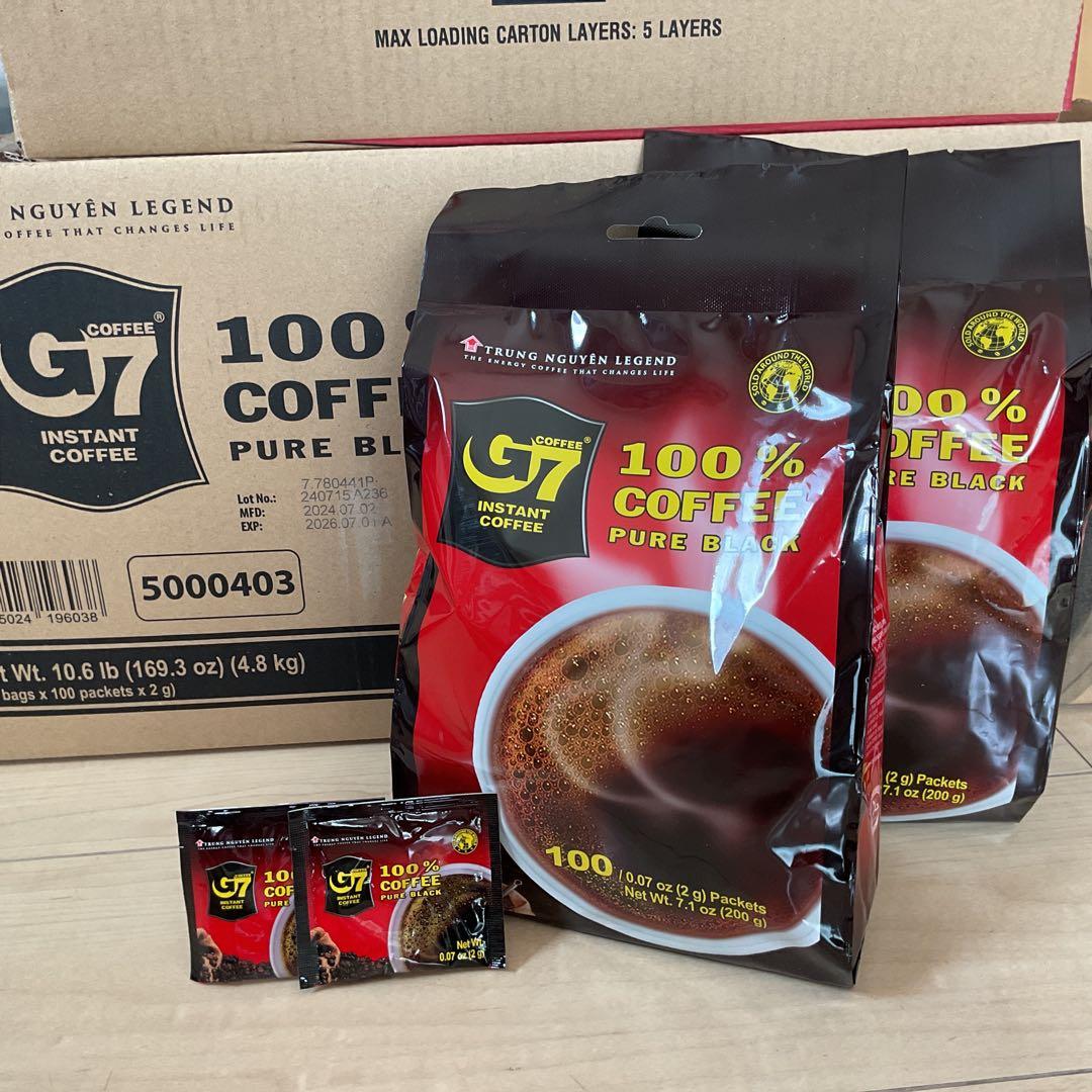 G 7ベトナムコーヒー　ブラック　正規品　100個×4袋
