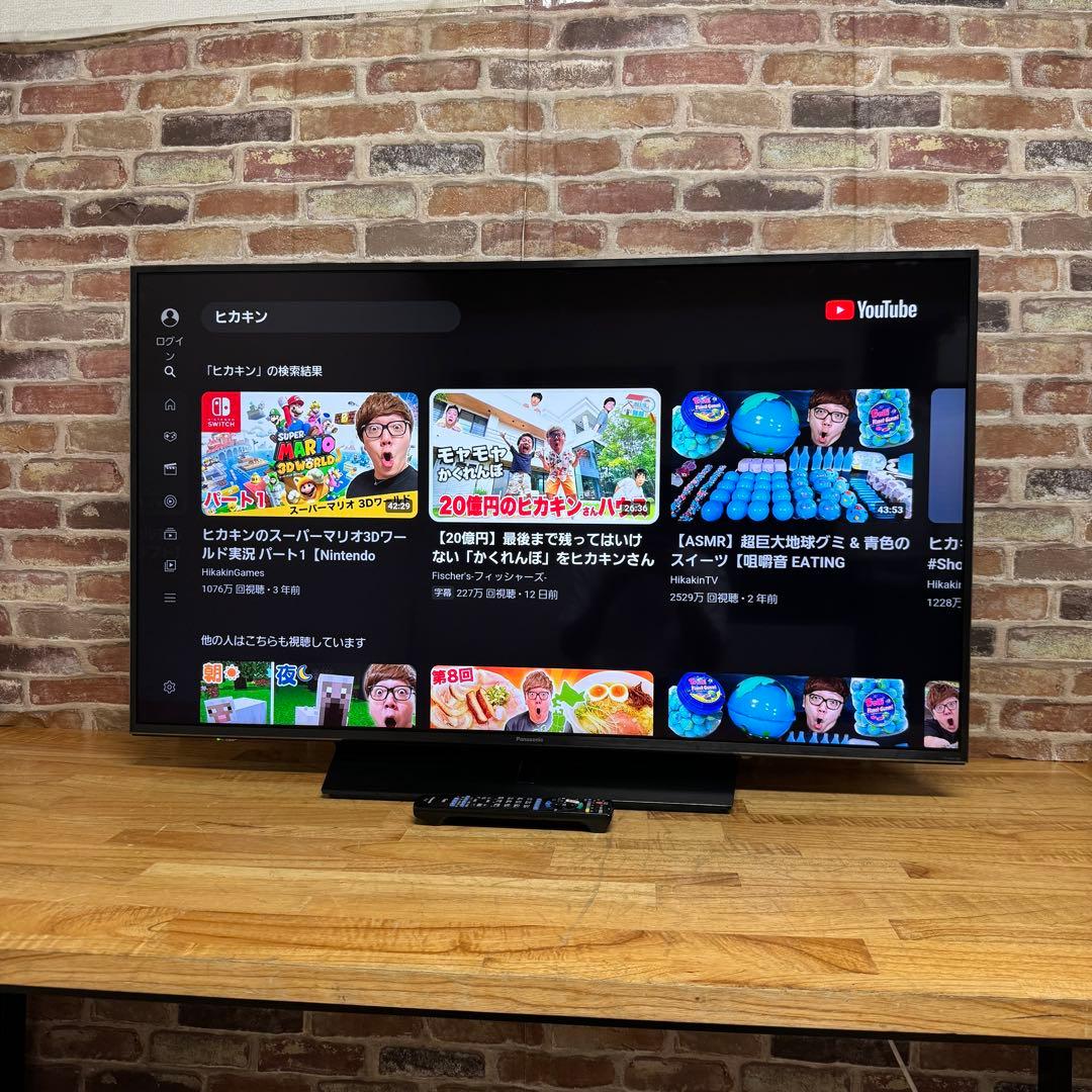 Panasonic 43V型 4K 液晶テレビ VIERA TH-43HX850