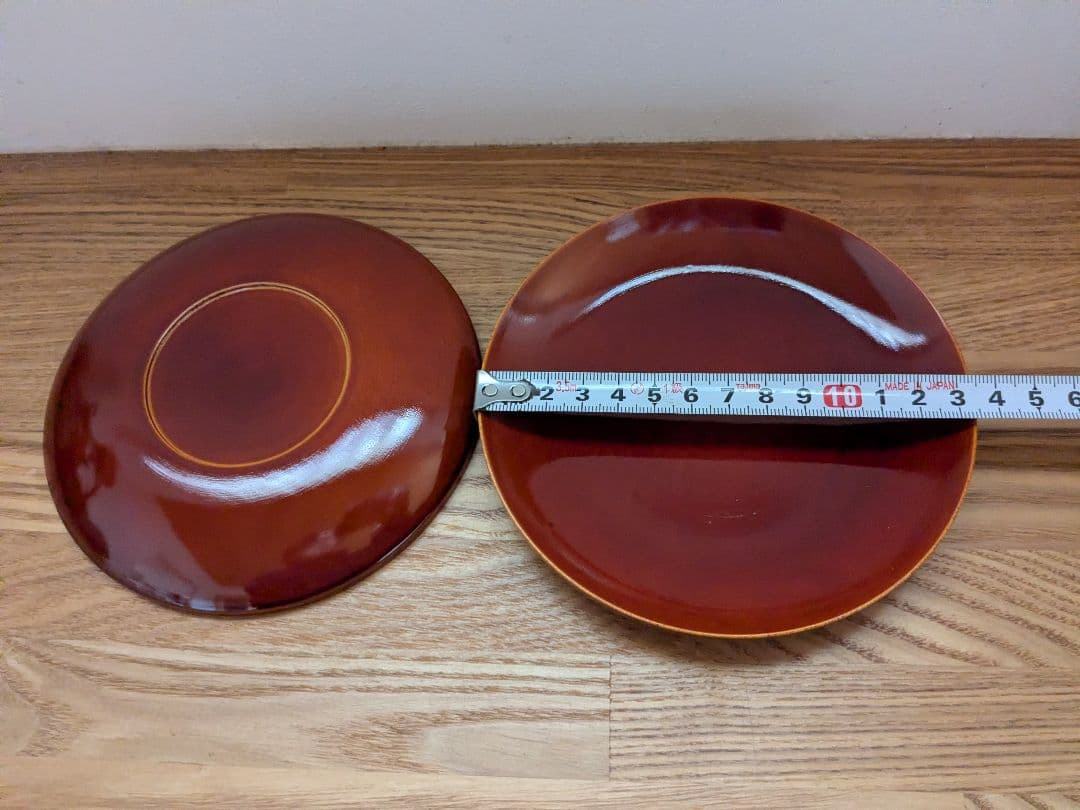 飛騨春慶塗 伝統工芸品 丸盆 銘々皿