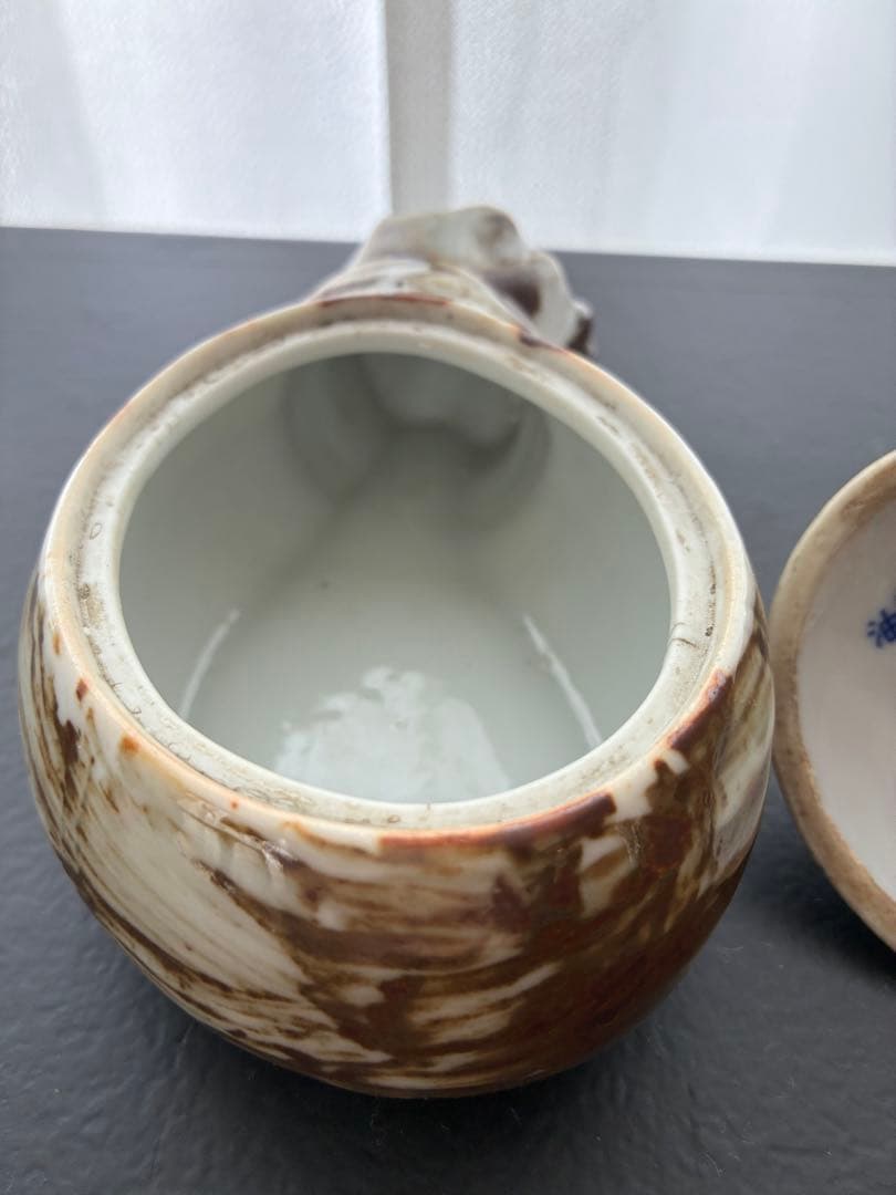 戦前 美川 醤油 陶器 ワラと鼠 置物 小物入れ ノベルティ 希少 レア 昭和