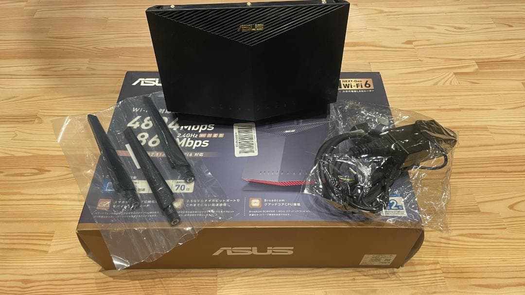 ASUS Wi-Fi 6 ルーター 4804Mbps + 861Mbps