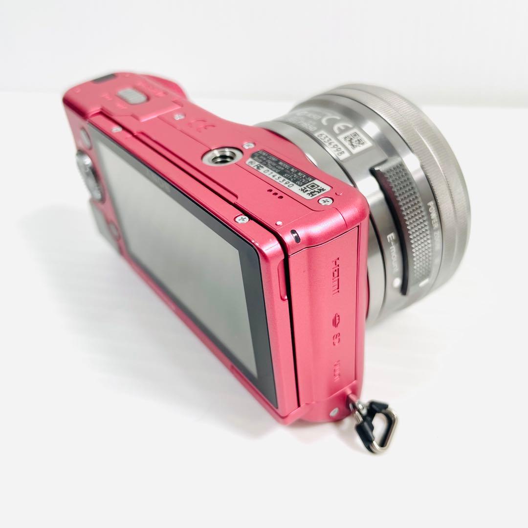 ほぼ未使用級　SONY NEX-3N ミラーレス一眼　ピンク　パワーズームレンズ