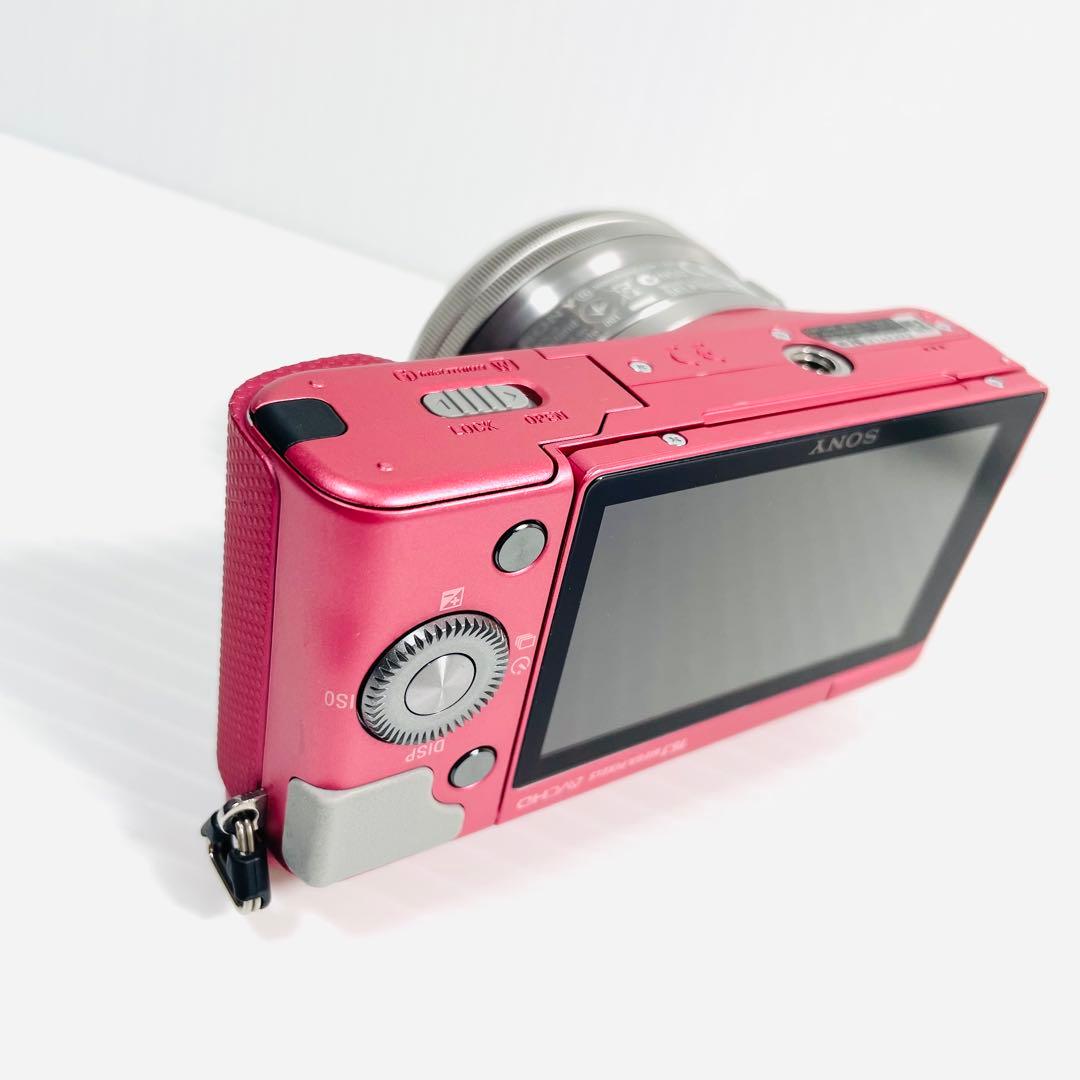 ほぼ未使用級　SONY NEX-3N ミラーレス一眼　ピンク　パワーズームレンズ