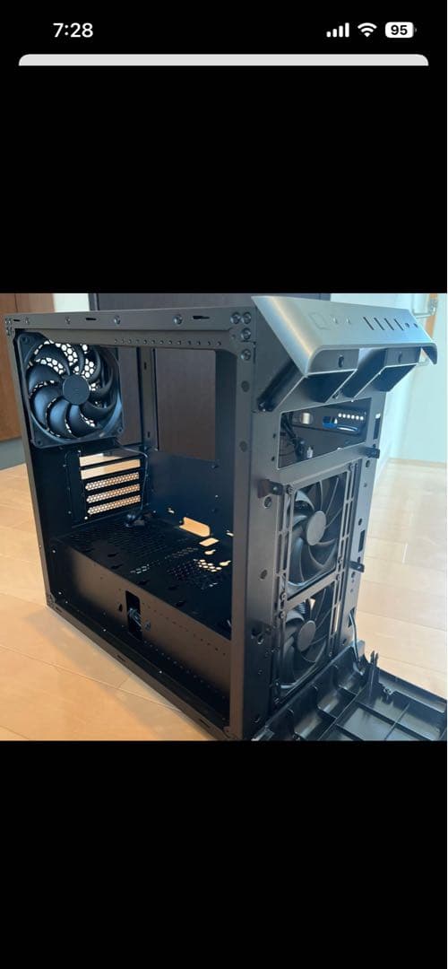 ガレリアPC ケース ケースファン・電源・CPUファン付き