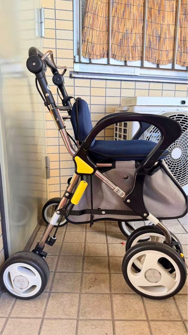 折りたたみ式シルバーカー ネイビー