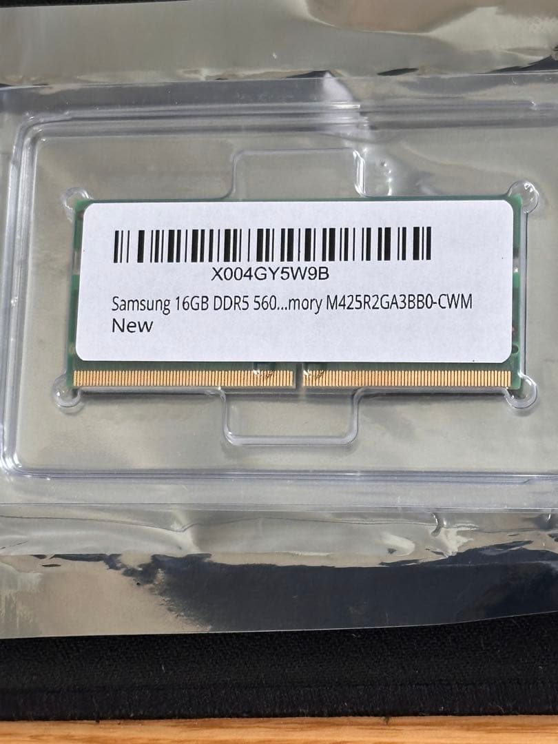 Samsung 16GB DDR5 5600 ノートpc用メモリ