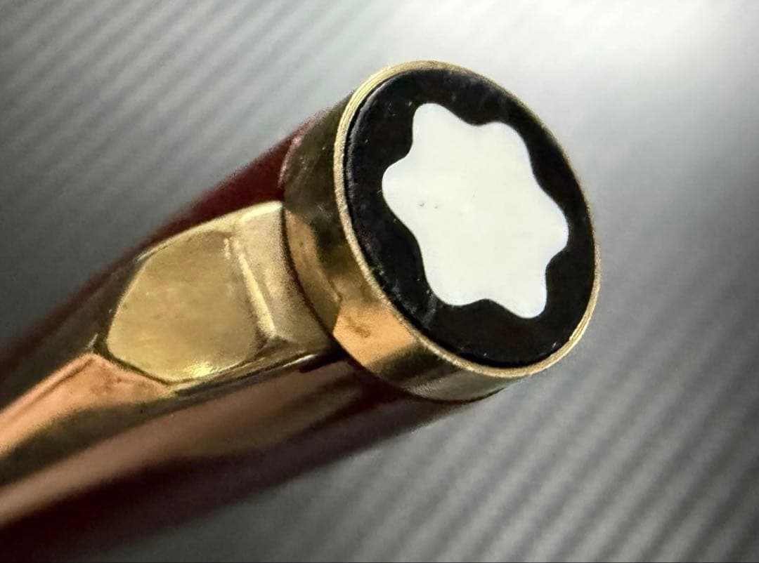 未使用に近い モンブラン No.221 ボルドー M 中字 万年筆 両用式