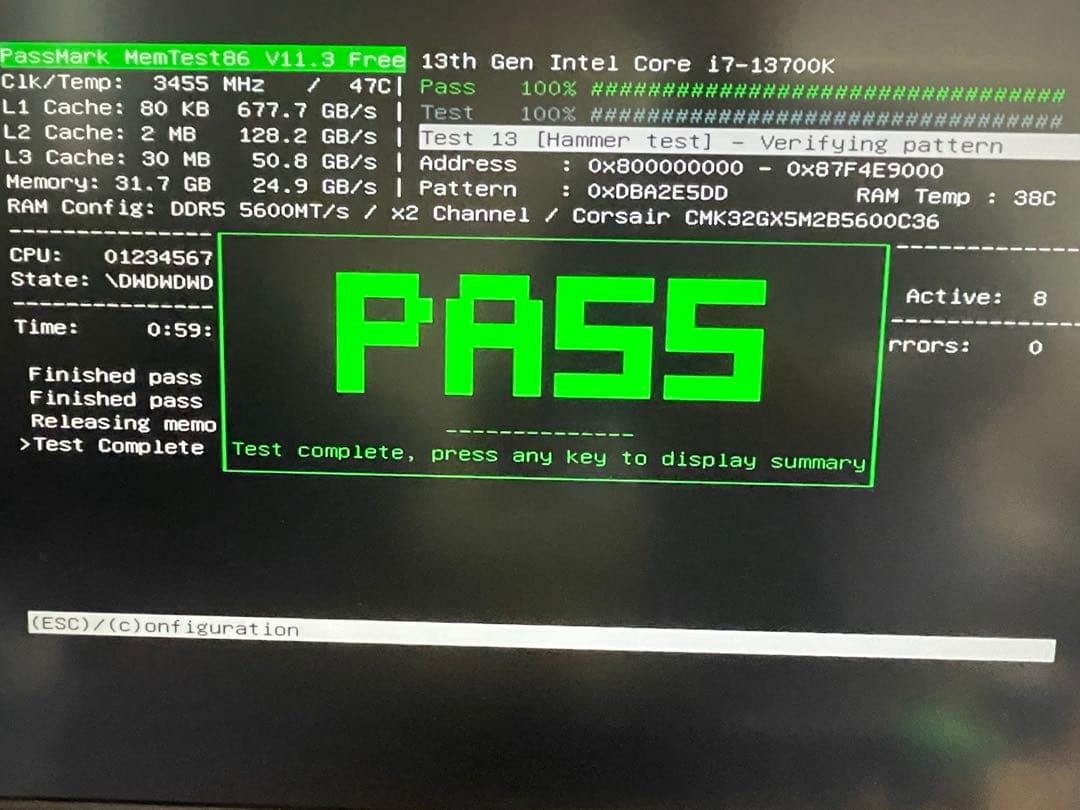 【動作確認済】CORSAIR DDR5 32GB（16GB×2）