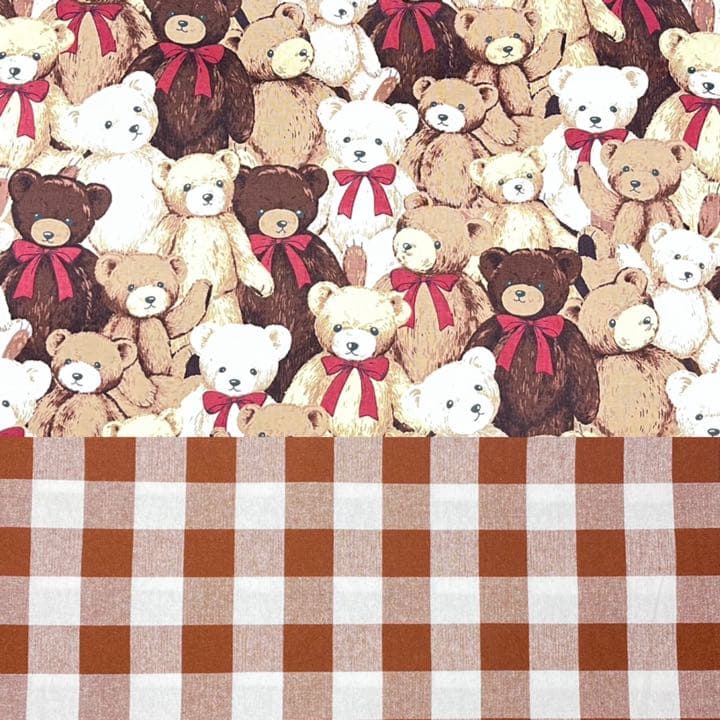 【名前刺繍無料サービス】テディベア柄★入園入学セット〈オーダー受付〉