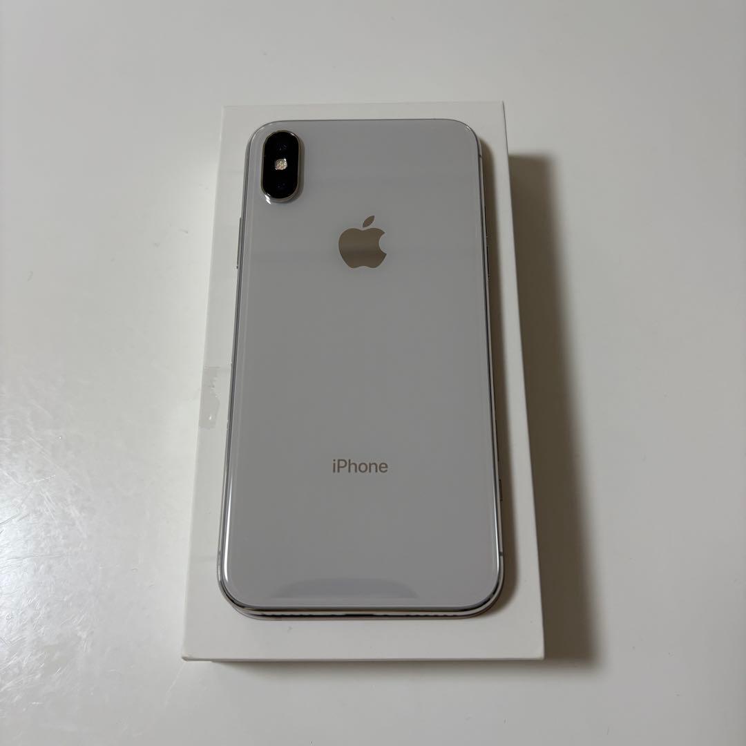 【美品】iPhoneX 256GB シルバー SIMフリー