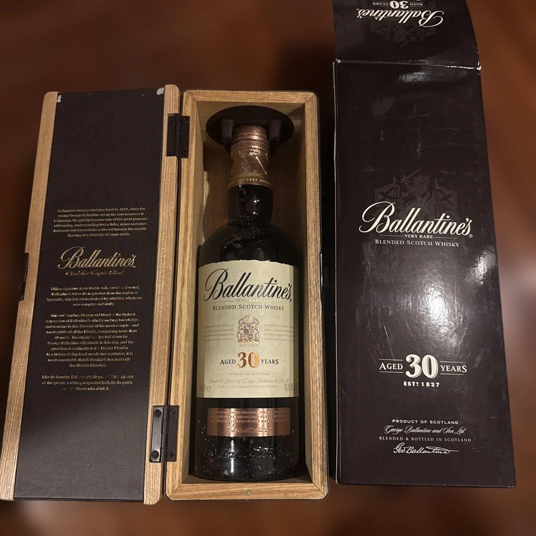 バランタイン 30年Ballantine's 木箱・外箱あり