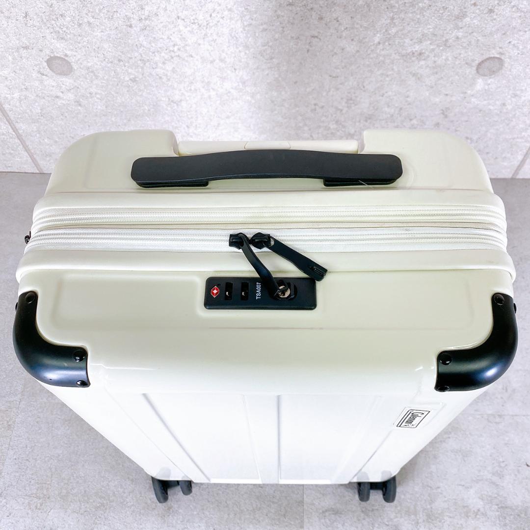 Coleman キャリーケース スーツケース 4輪 TSAロック付 ホワイト系