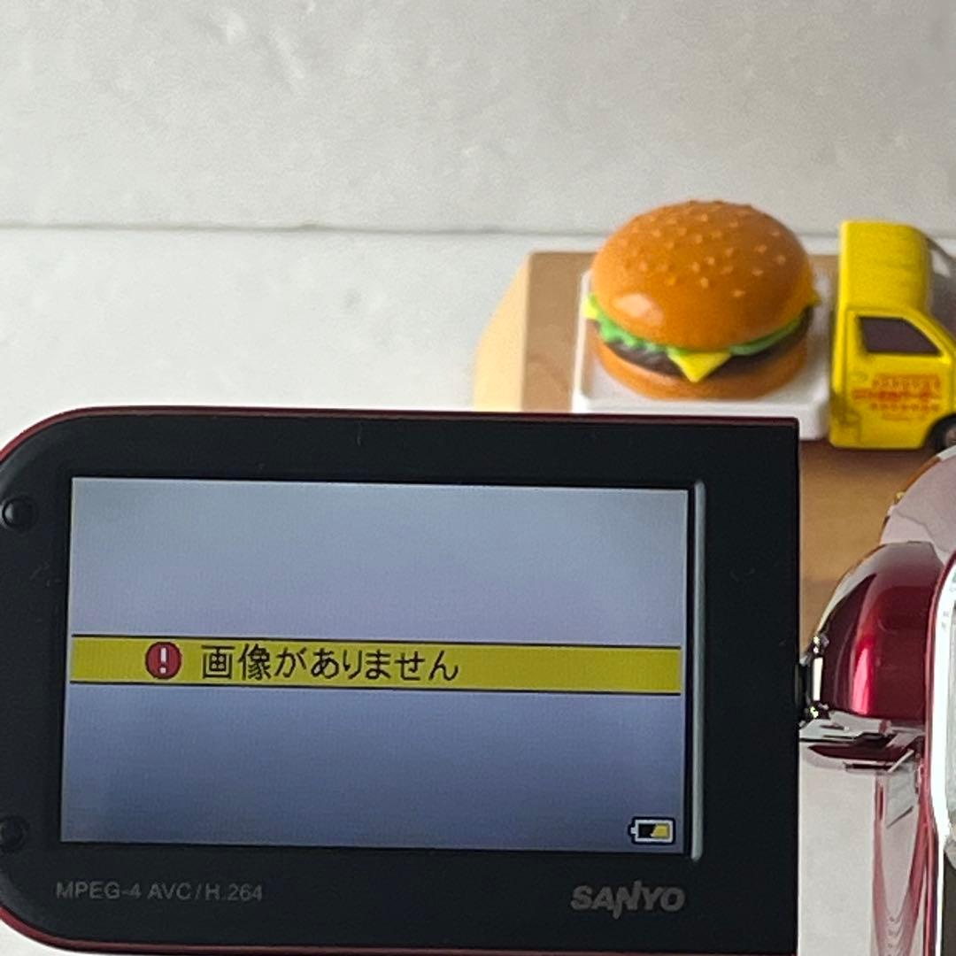 ☆極美品☆SANYOデジタルムービーカメラXacti DMX-CG100レッド