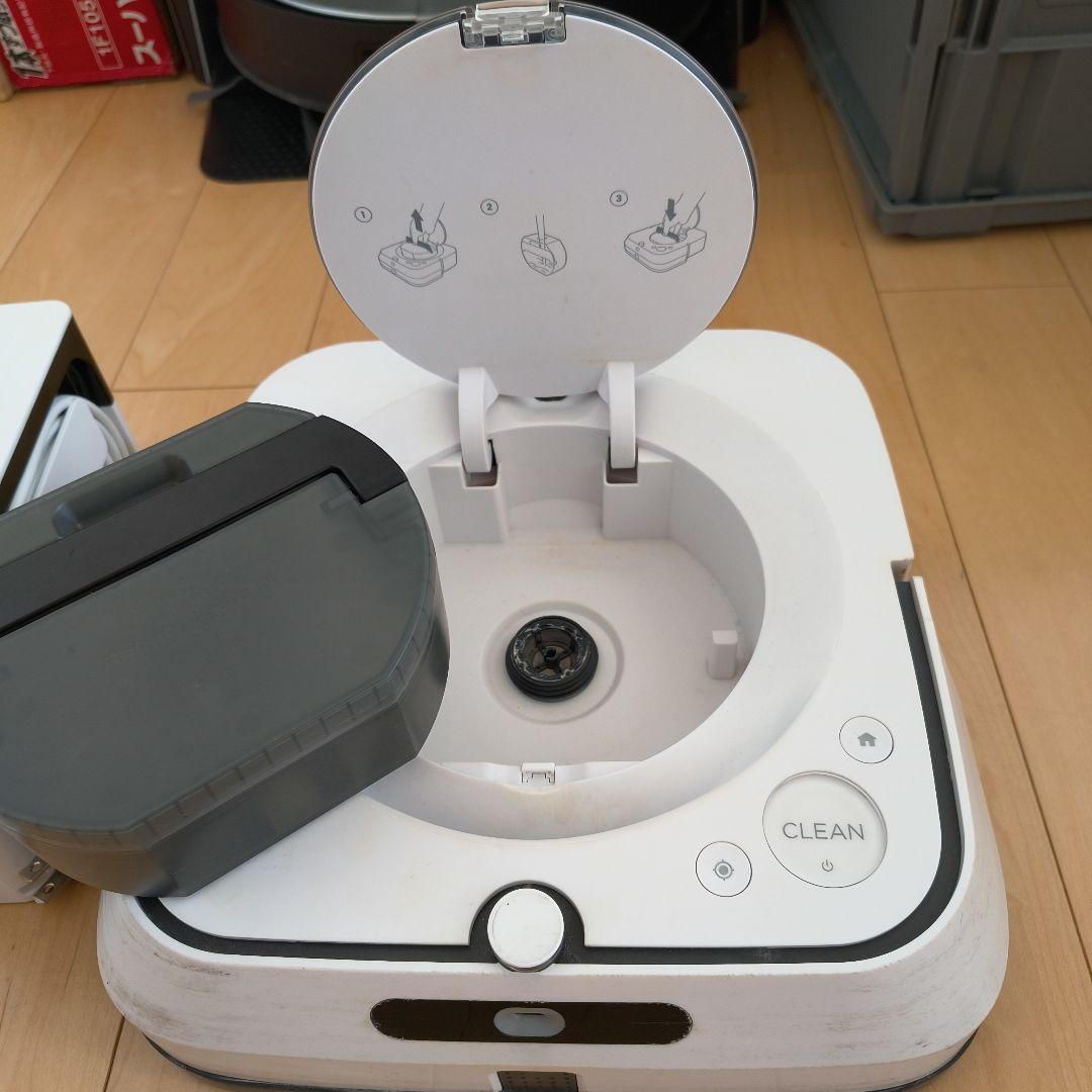 ロボット掃除機本体 ホワイト モップ4枚付き