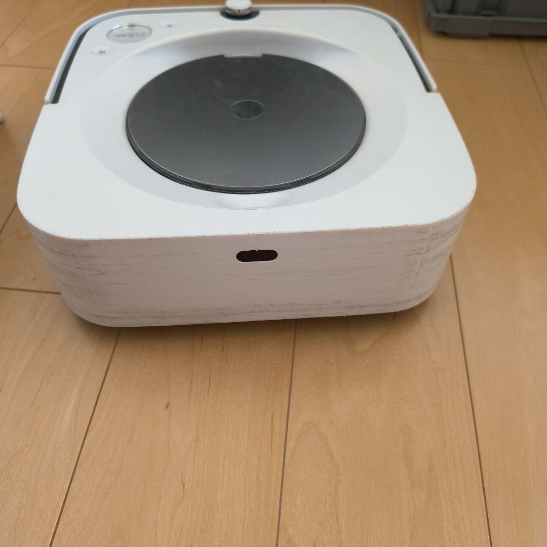 ロボット掃除機本体 ホワイト モップ4枚付き