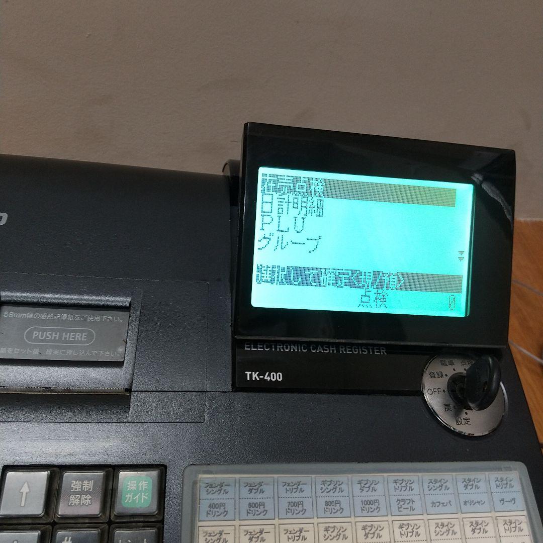 M CASIO カシオ 電子レジスター TK-400 店舗用品 レジ