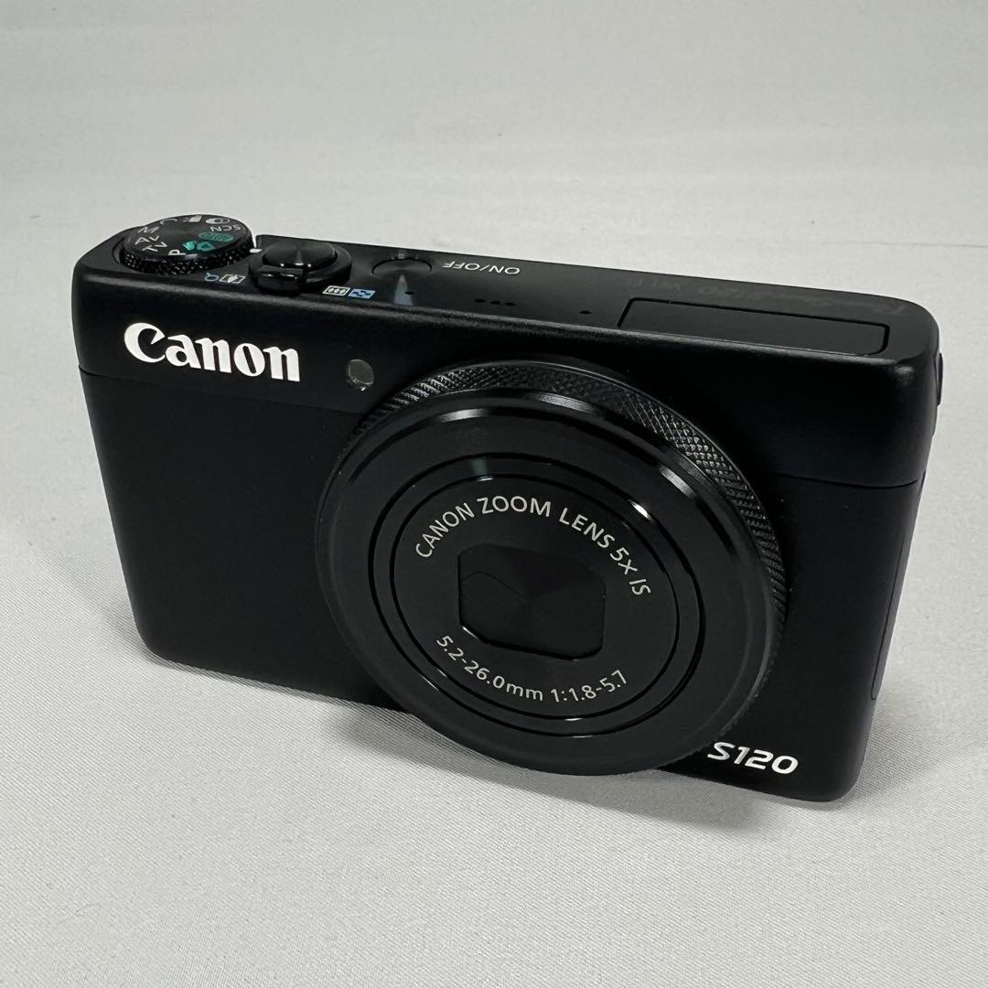 【美品】Canon PowerShot S120 ブラック F1.8 Wi-Fi