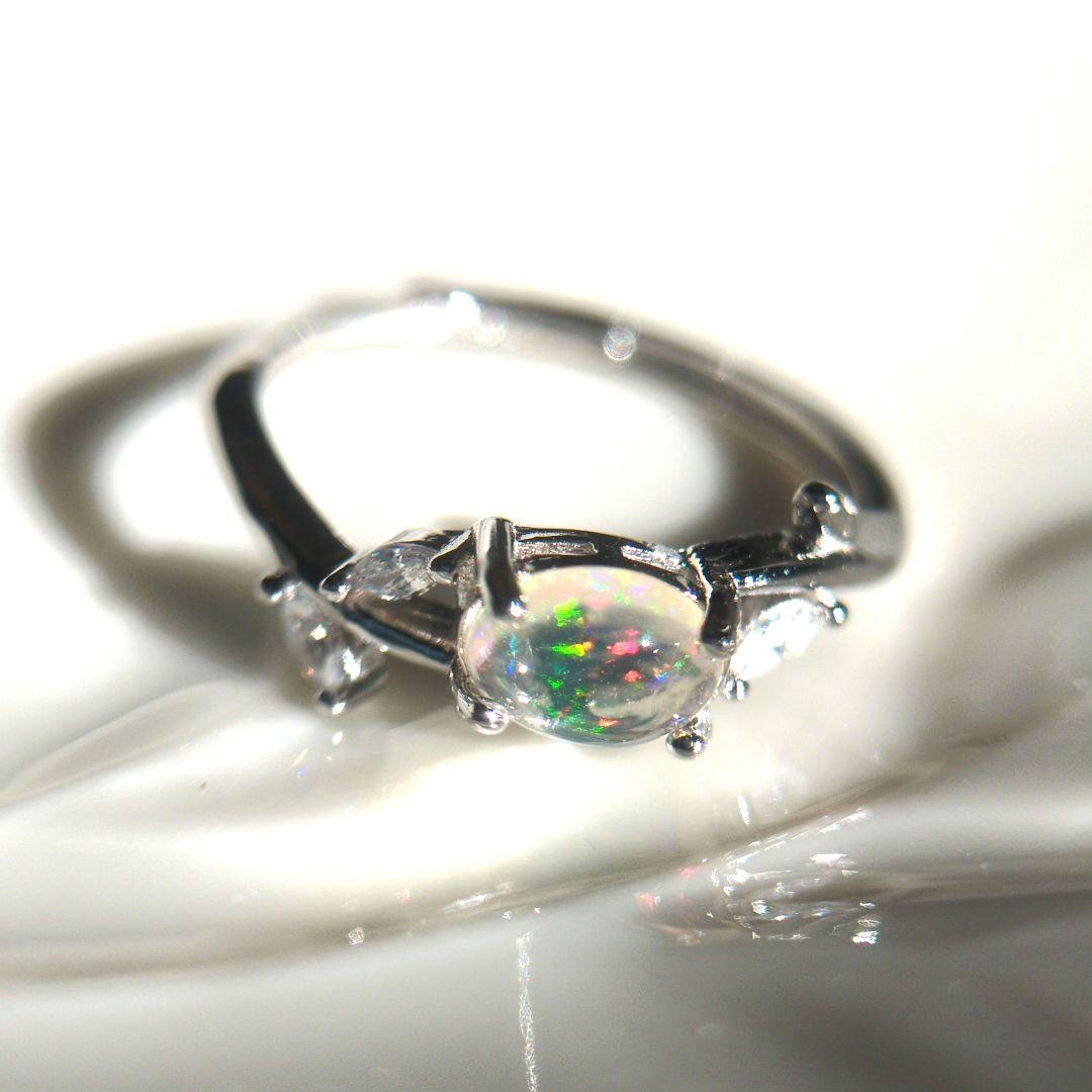 0.4ct ウォーターオパール　リング