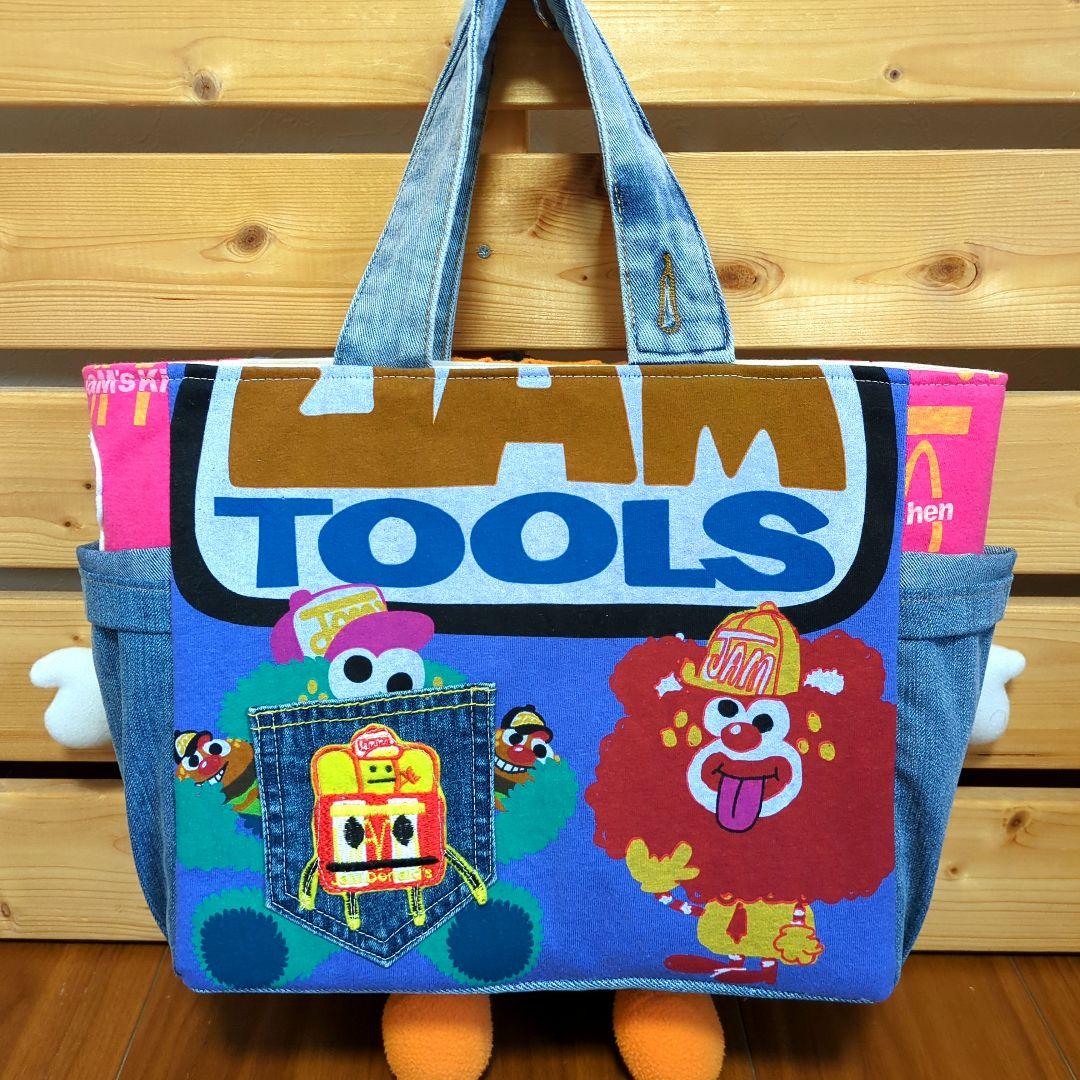 ひろぴー　デニムリメイク　トートバッグ