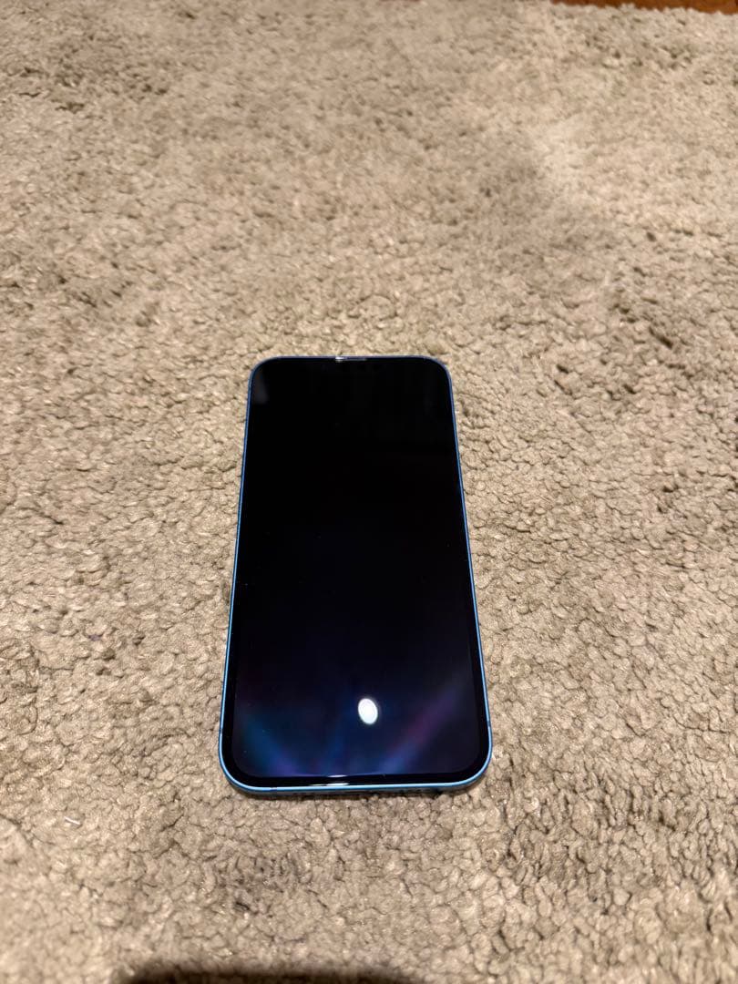 Apple iPhone 13 ブルー 箱、未使用充電ケーブル付き