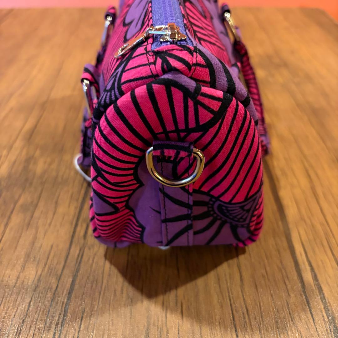 アフリカンファブリック　ミニボストンバッグ　ハンドメイド