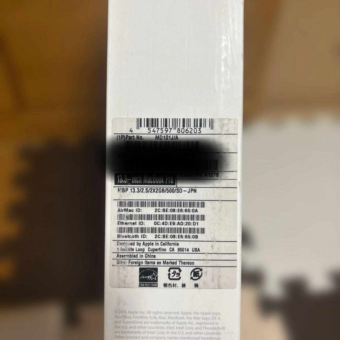 MacBook本体 MacBook Pro (15-inch, Late 2011)
