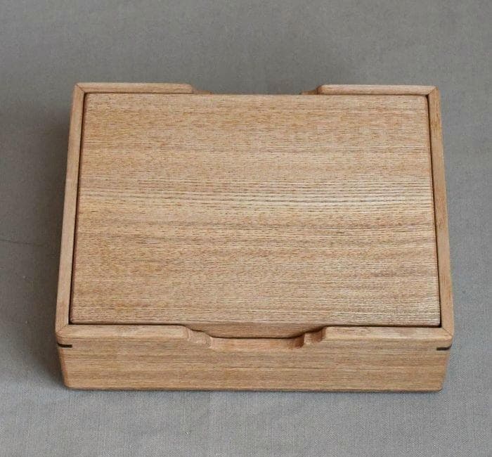 タモ玉杢のハガキ、小物入れ新品