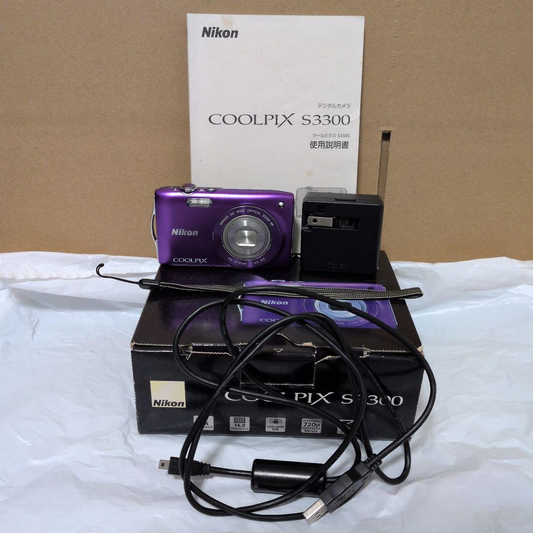 [動作確認済み]Nikon Coolpix s3300 パープル