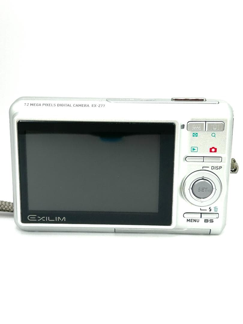 【美品 箱付き】カシオ CASIO EXILIM EX-Z77 シルバー