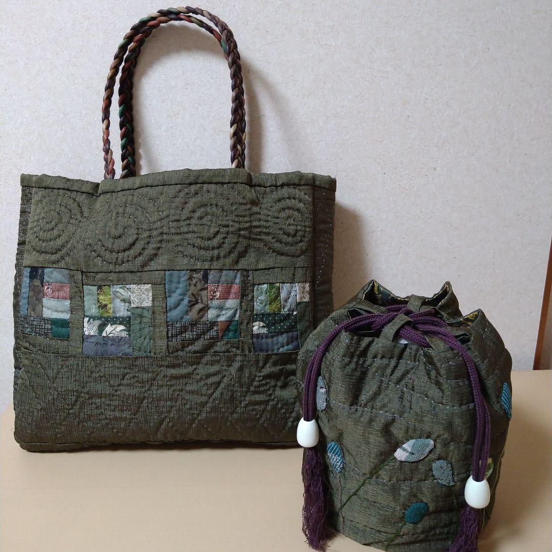 バッグインバッグ（着物リメイク）