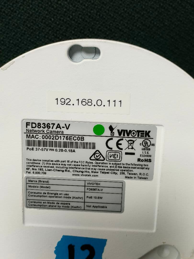 VIVOTEK FD8367A-V 防犯カメラ 4台セット