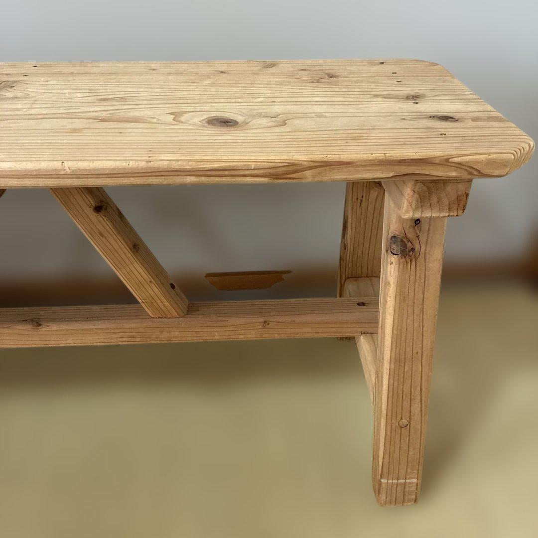 木製シンプルベンチ 97cm 手作り