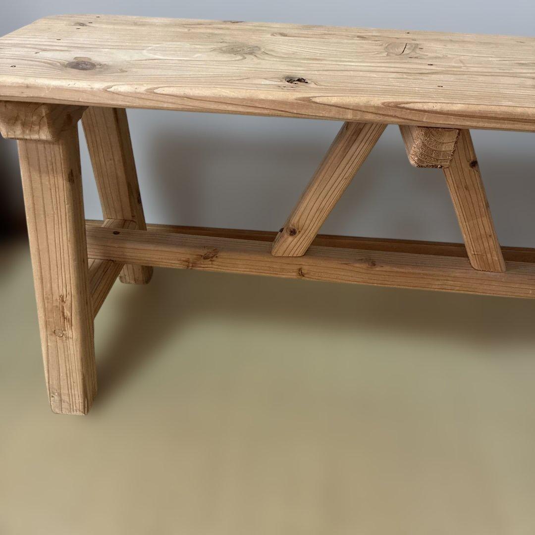 木製シンプルベンチ 97cm 手作り