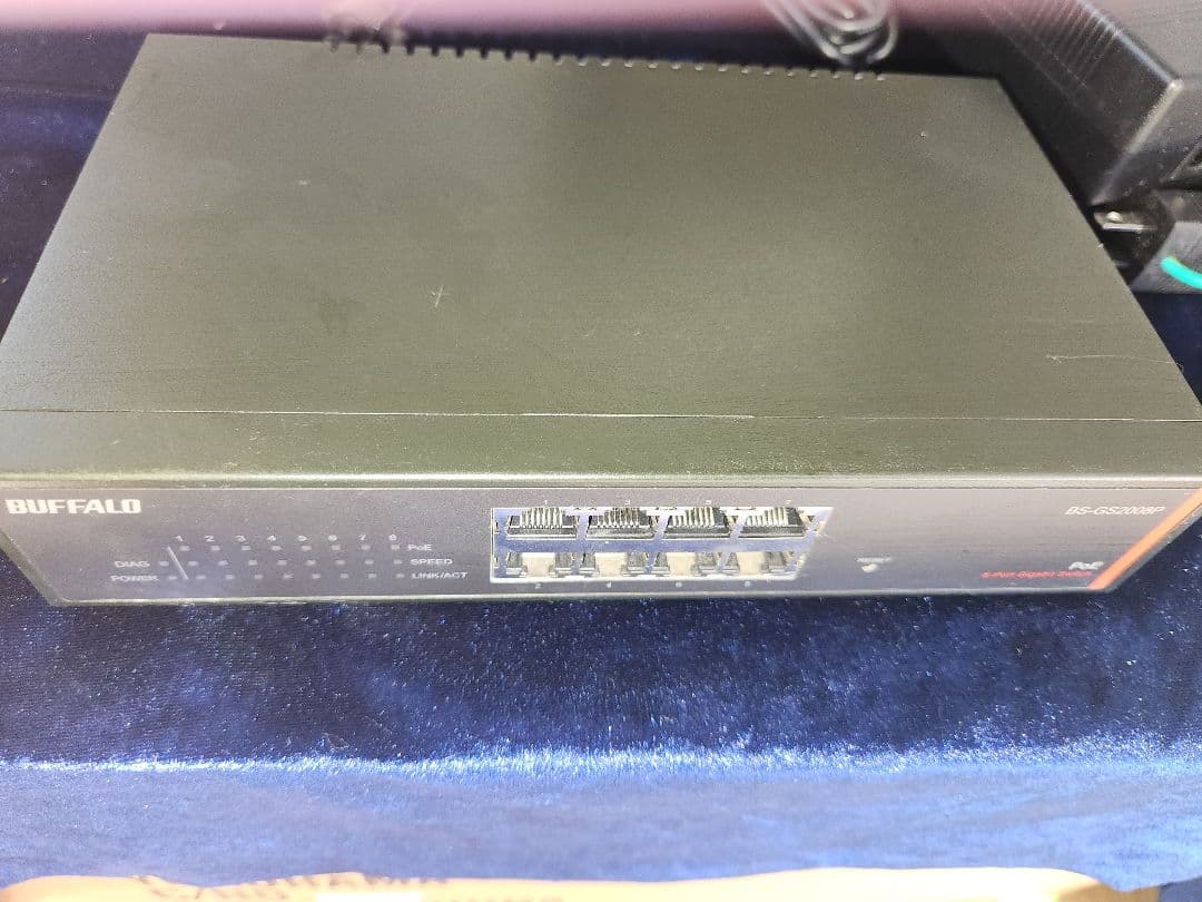 BUFFALO BS-GS2008P 8ポートスイッチングハブ